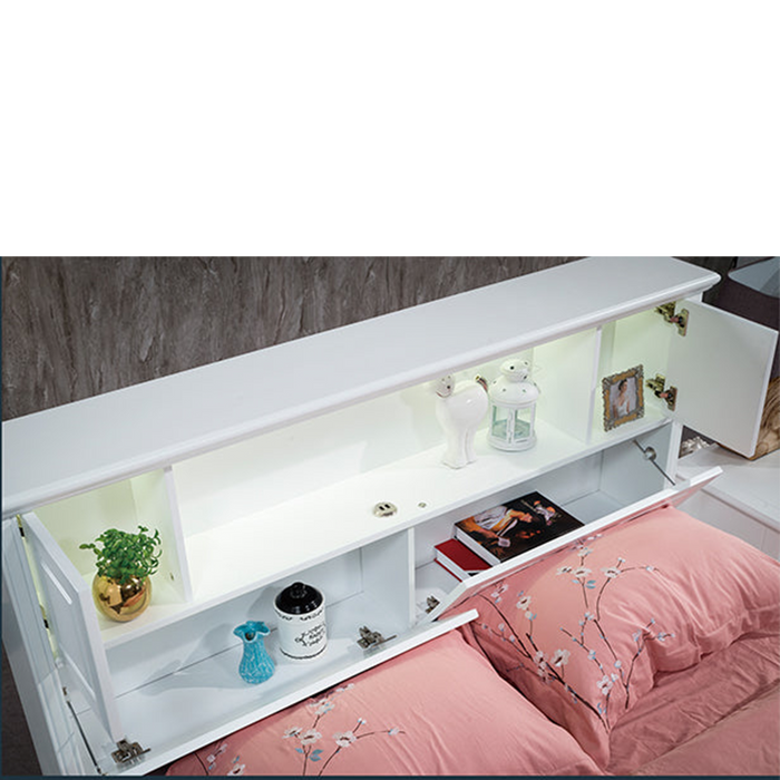 Davinci Bed Frame with Trundle - White