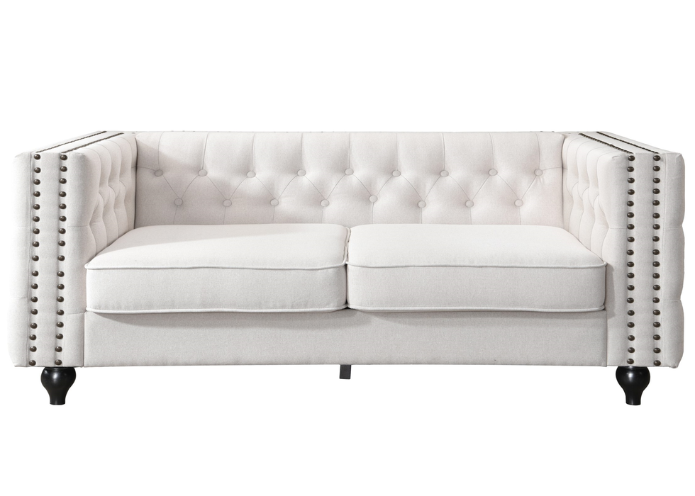 Mariva 5 Seater Sofa Set - Natural Fabric