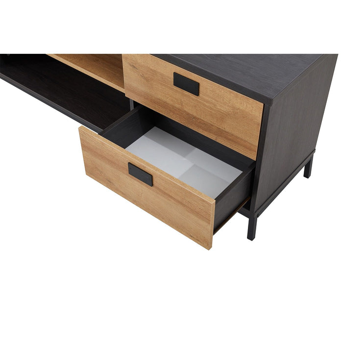 Clarence 1.8m Oak Entertainment Unit