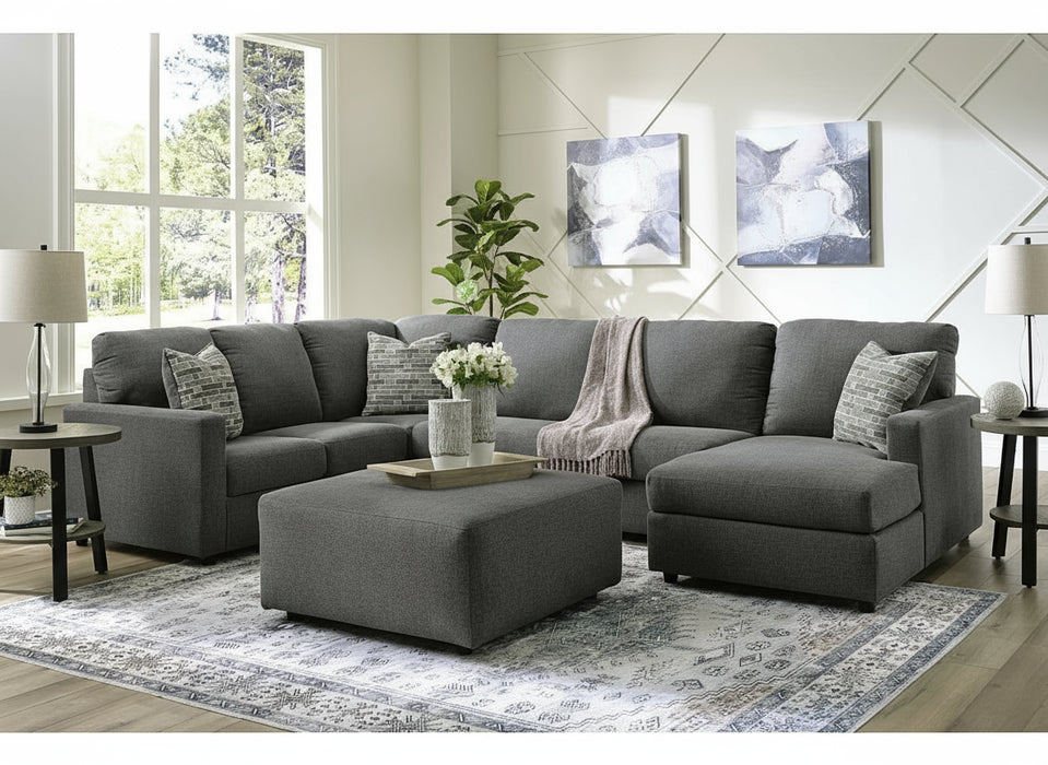 Dundee 6 seater Fabric Corner Lounge With Chaise