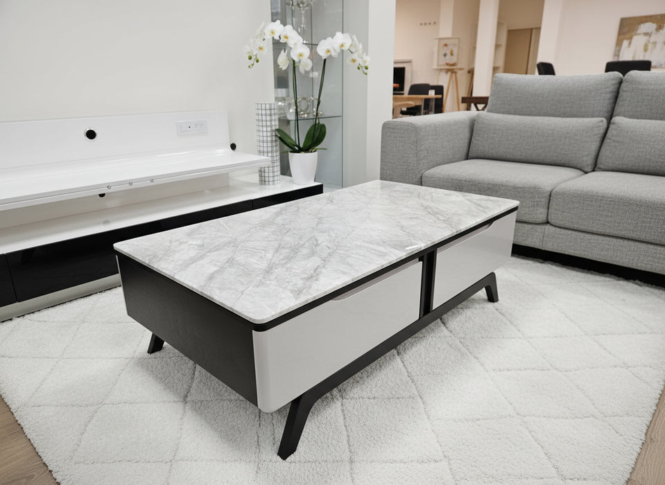 Grey Carla Marble Coffee Table