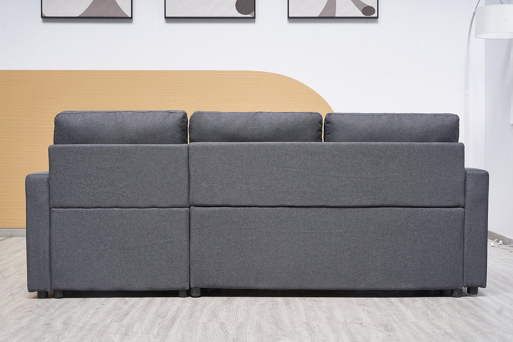 Elvera 3 Seater Sofa Bed with Reversible Storage Chaise