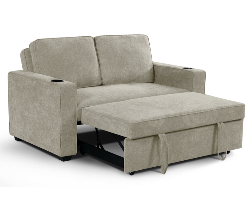 Miles 2 Seater Sofa Bed - Beige