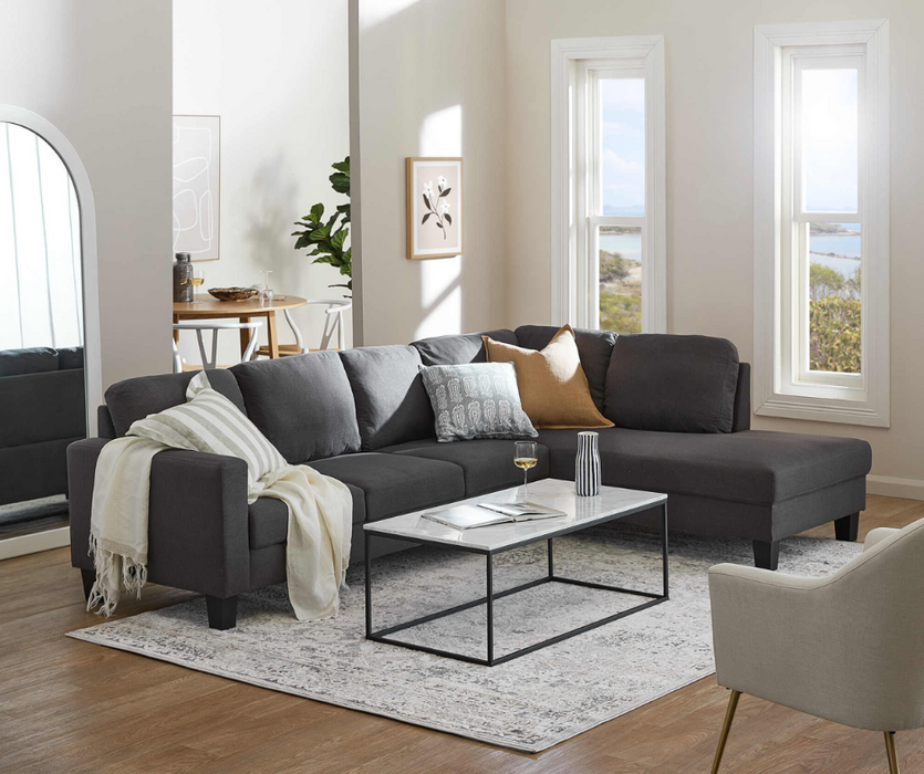 Evana 5 Seater Lounge Right Side Chaise