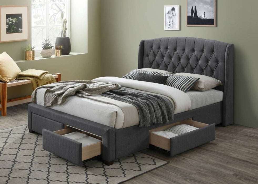 Honeydew King Bed Frame, Charcoal Grey