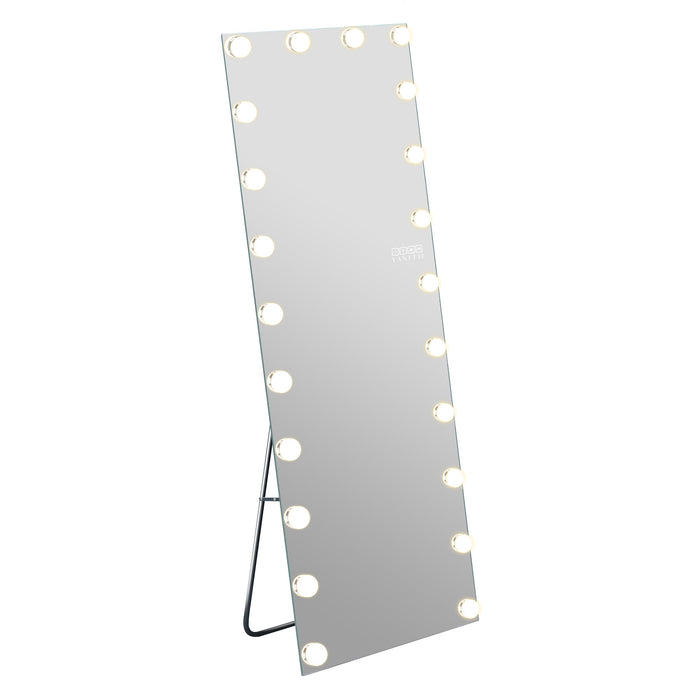 Hollywood Floor Mirror with Bluetooth Speaker