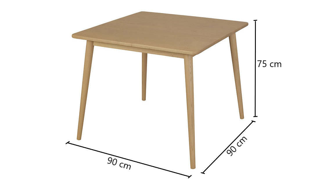 Novas Square Oak Dining Table