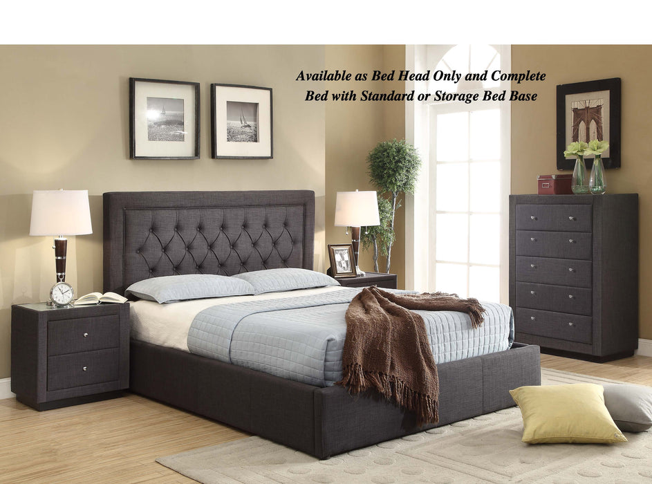 Nelson Fabric Queen Bed Frame
