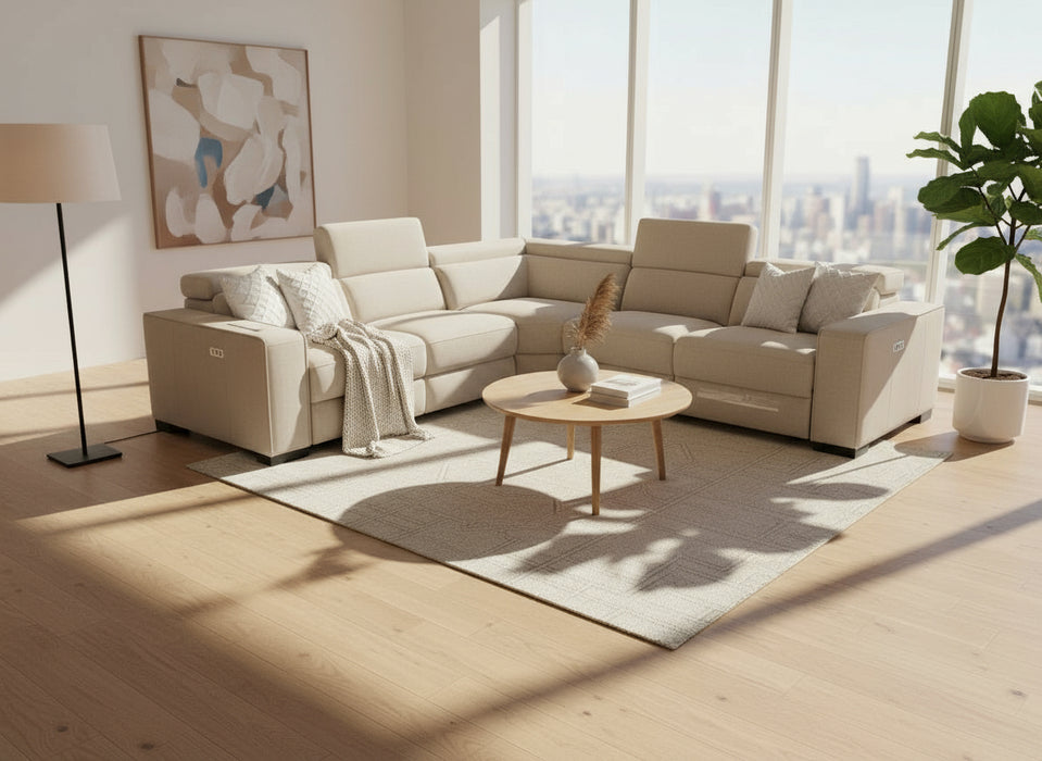 Botany 5 Seater Modular Fabric Corner Lounge - Options: Colour