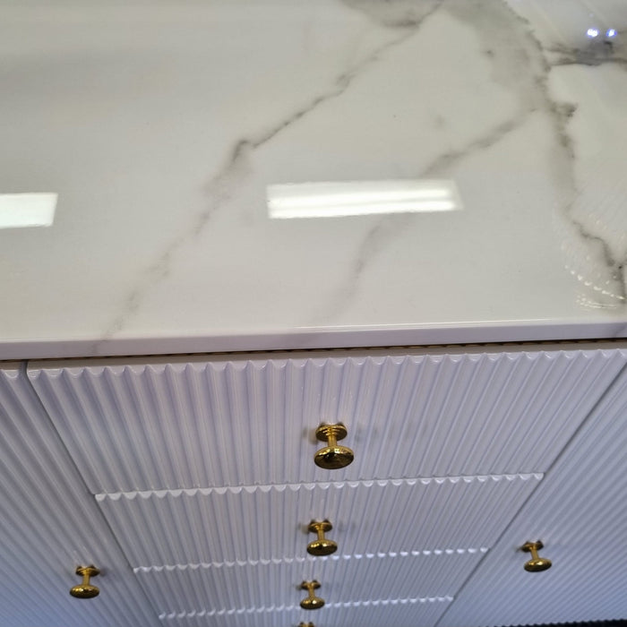 Amara 4 Drawer 2 Door Marble Buffet