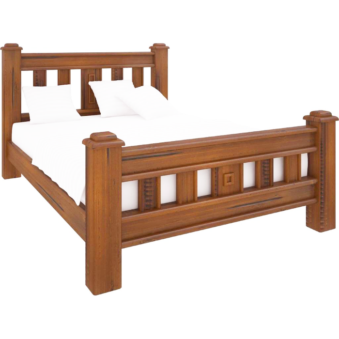 Jamaica Timber Queen Bed - Blackwood