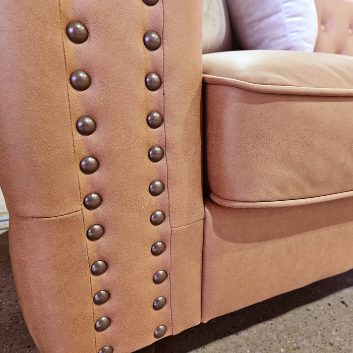 Mariva 3 Seater Sofa Set - Tan