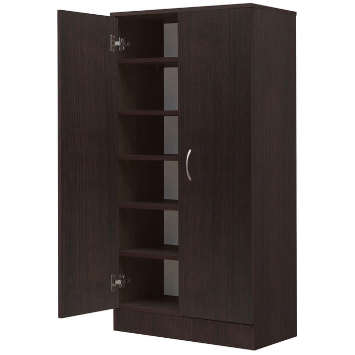 Mission Walnut Shoe Cabinet