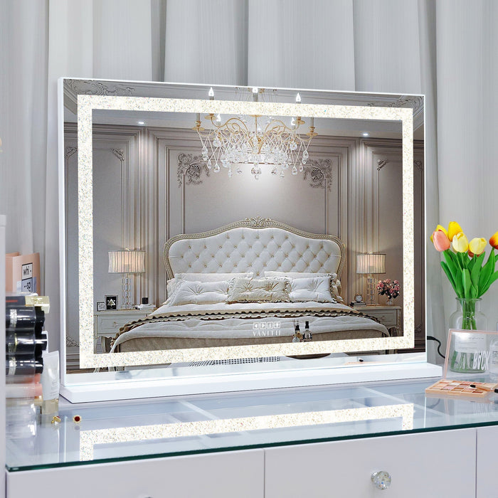 Crystal Dresser Mirror with Bluetooth with LED Music Mirror