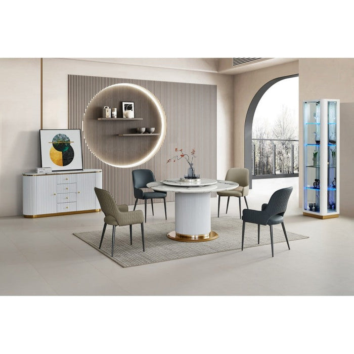 Amara 4 Drawer 2 Door Marble Buffet