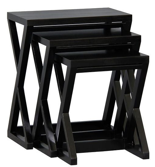 Manhattan Nesting Tables Set of 3 - Black