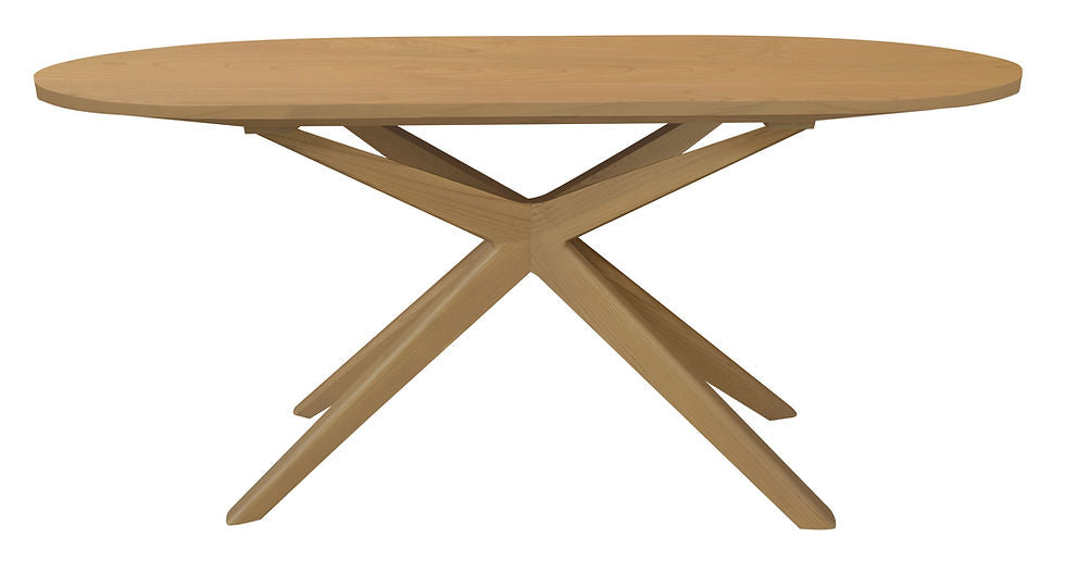 Apollo Oak Timber Oval Dining Table