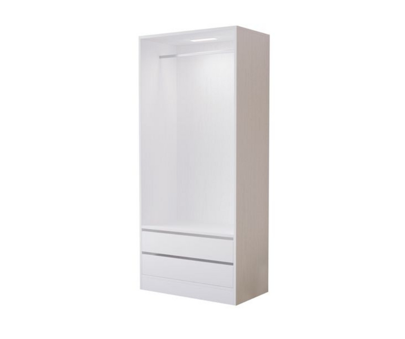 Botany 80cm Built-In Hanging Wardrobe - White