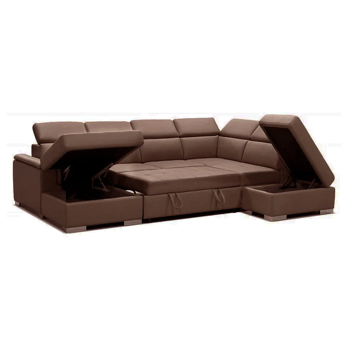 Michelle 4 Seater Chaise - Rhino Fabric