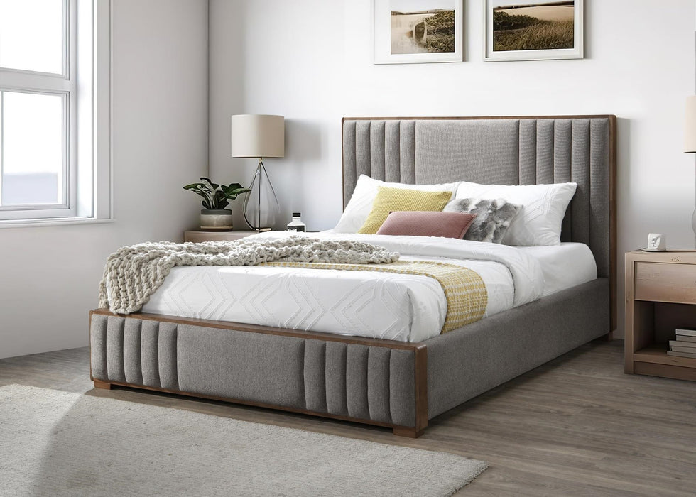 Luxe Fabric Bed Frame Tan
