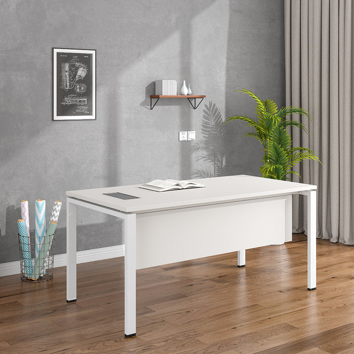 Emery Office Computer Desk White 160cm