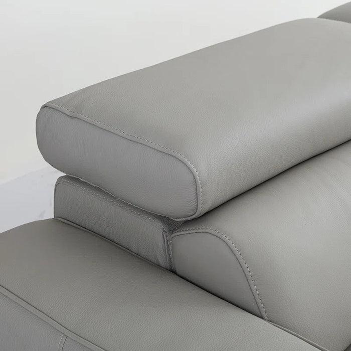 Botany 5 Seater Modular Full Leather Corner Lounge - Options: Colour