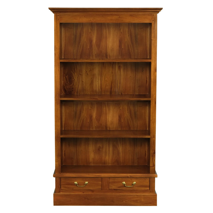 Tanya 2 Drawer Bookcase - Light Pecan