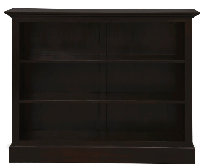 Tasman Solid Mahogany Wood Low Bookcase