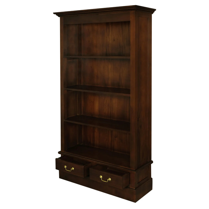 Tanya 2 Drawer Bookcase - Mahogany