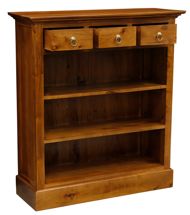 Tasmania 3 Drawer Timber Bookcase