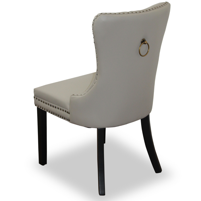 Grey Elena Faux Leather Dining Chair