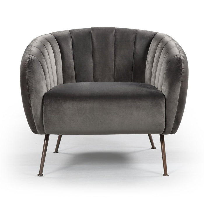 Chiswick Velvet Chair, Slate