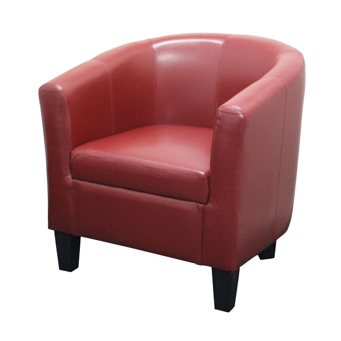 Tasman Pu Leather Accent Tub Chair