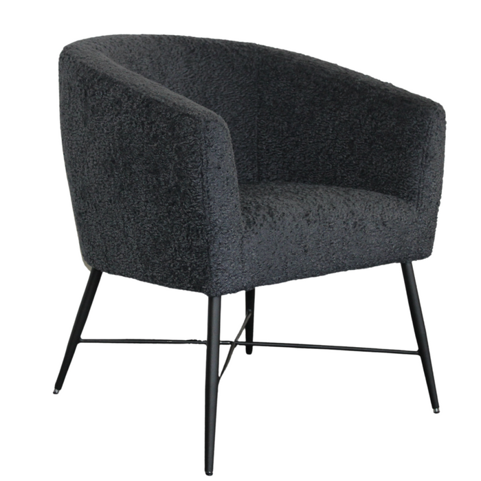 Byron Accent Chair Morgan USA Sheep Wool Shadow