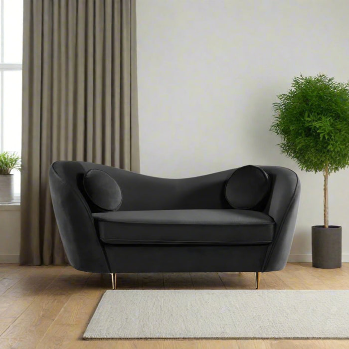 Clarence 2 Seater Velvet Upholstered Sofa
