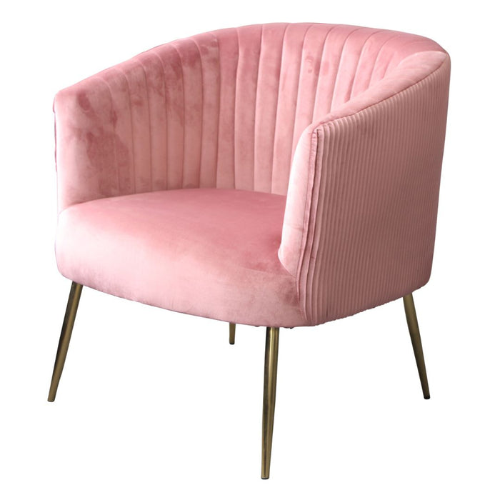 Perla Dusk Velvet Accent Armchair