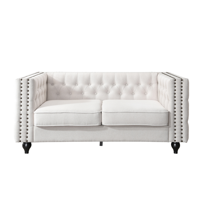 Mariva 2 Seater Sofa Set - Natural Fabric