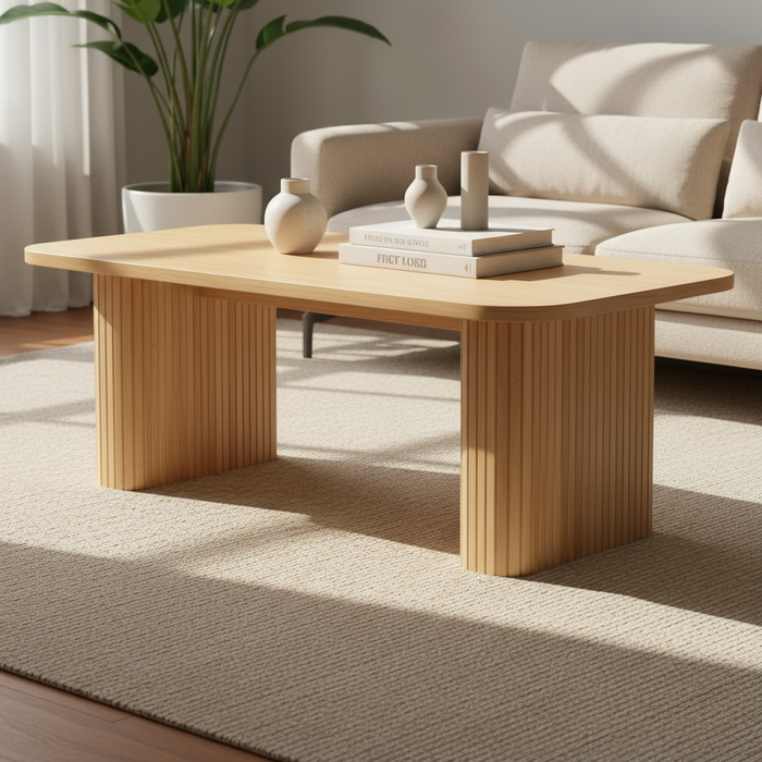 Melba Oak wood Coffee table
