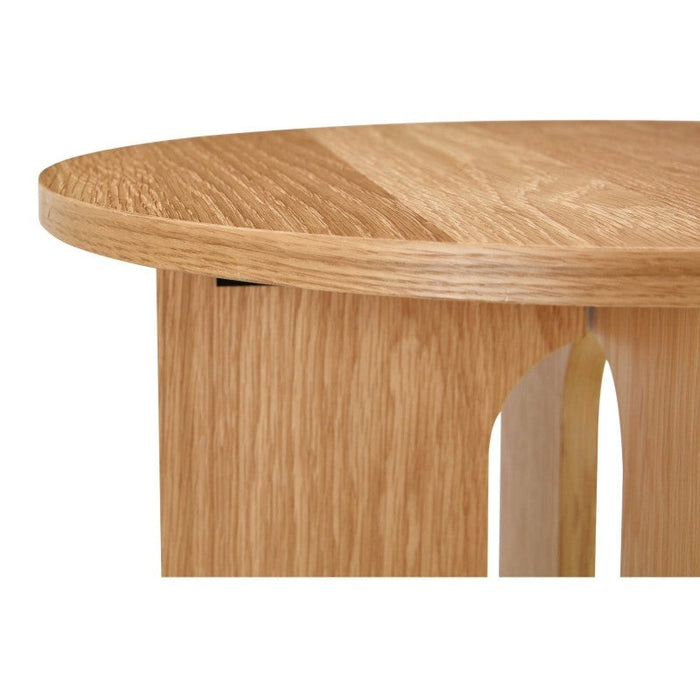 Soho Round Side Table Oak / Black