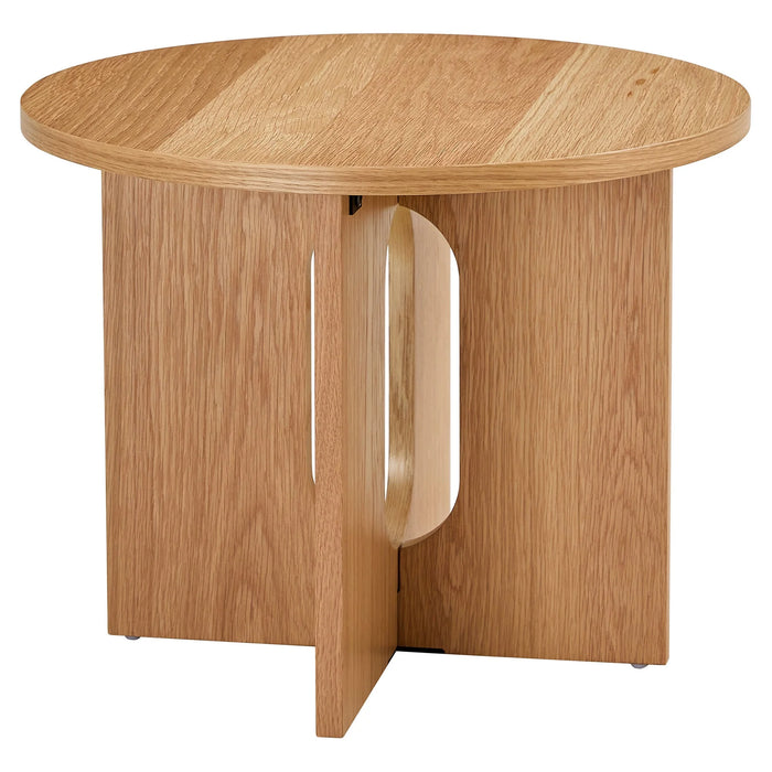 Soho Round Side Table Oak / Black