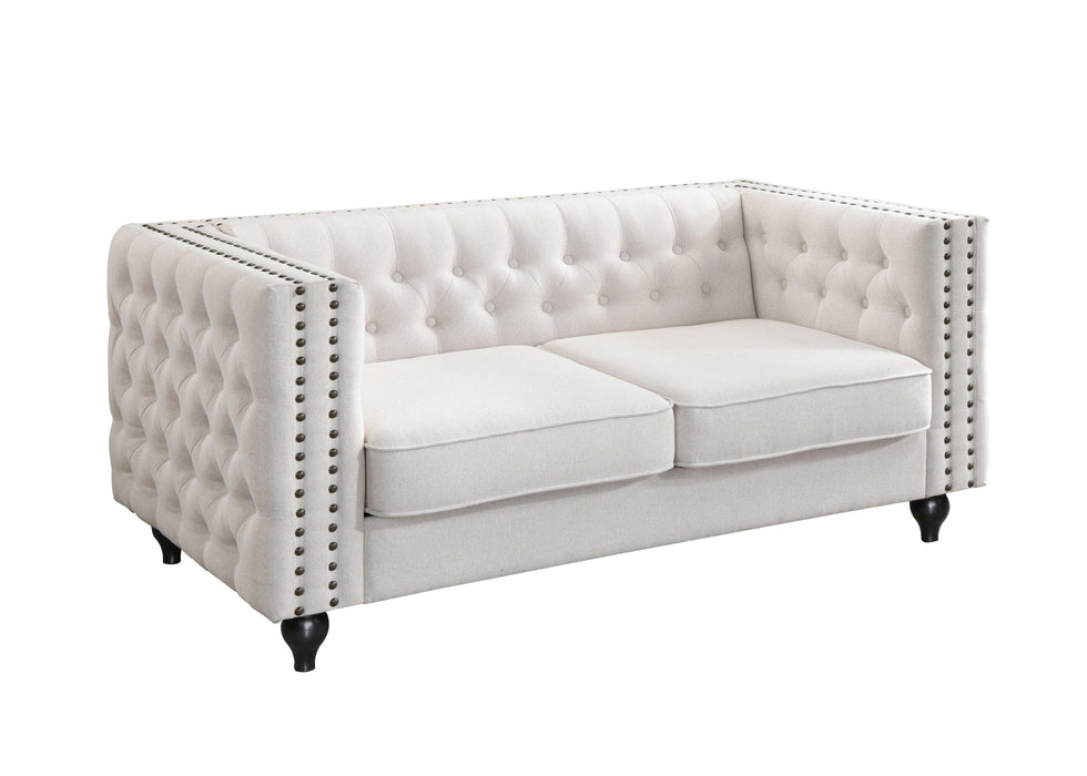Mariva 2 Seater Sofa Set - Natural Fabric