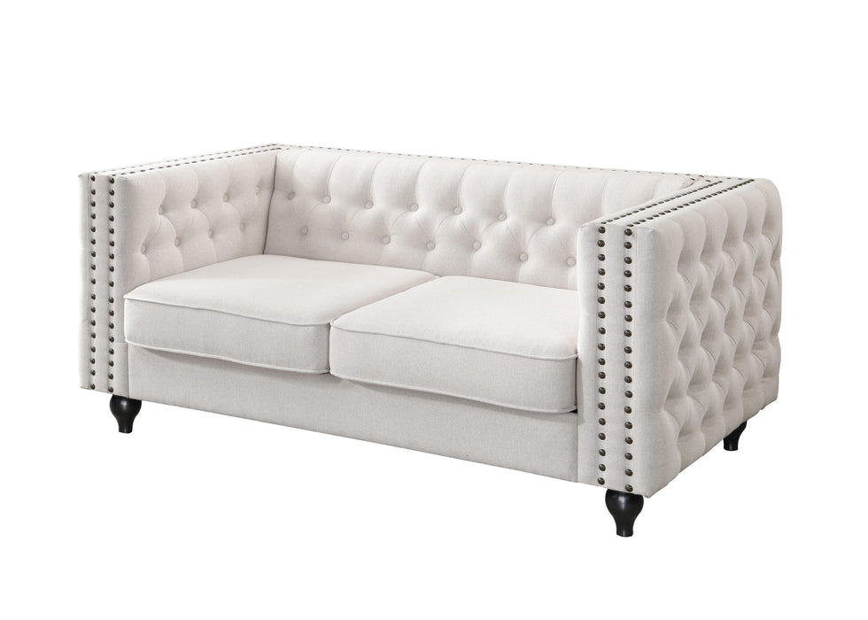 Mariva 2 Seater Sofa Set - Natural Fabric
