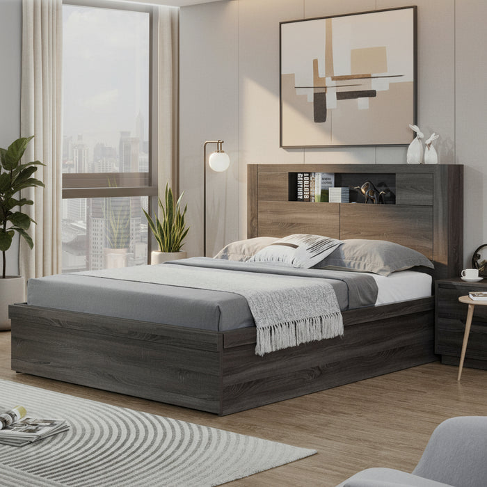 Byron King Bed with Storage Space and End Drawer