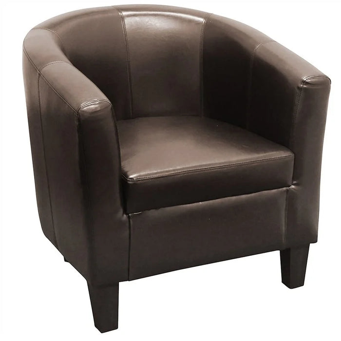 Tasman Pu Leather Accent Tub Chair