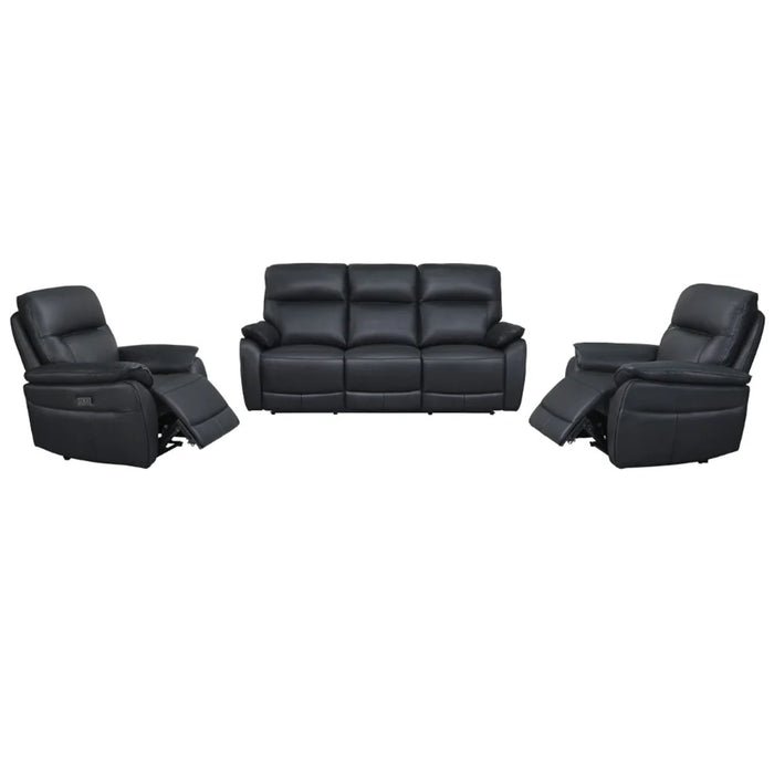 Rozela 3 + 1 + 1 Leather Electric Recliner Lounge Suite