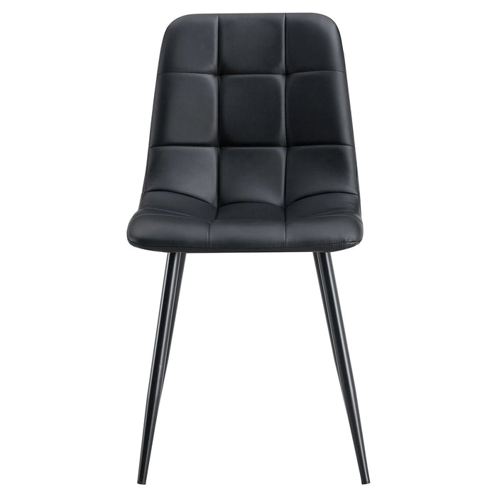 Black Foran Faux Leather Dining Chair