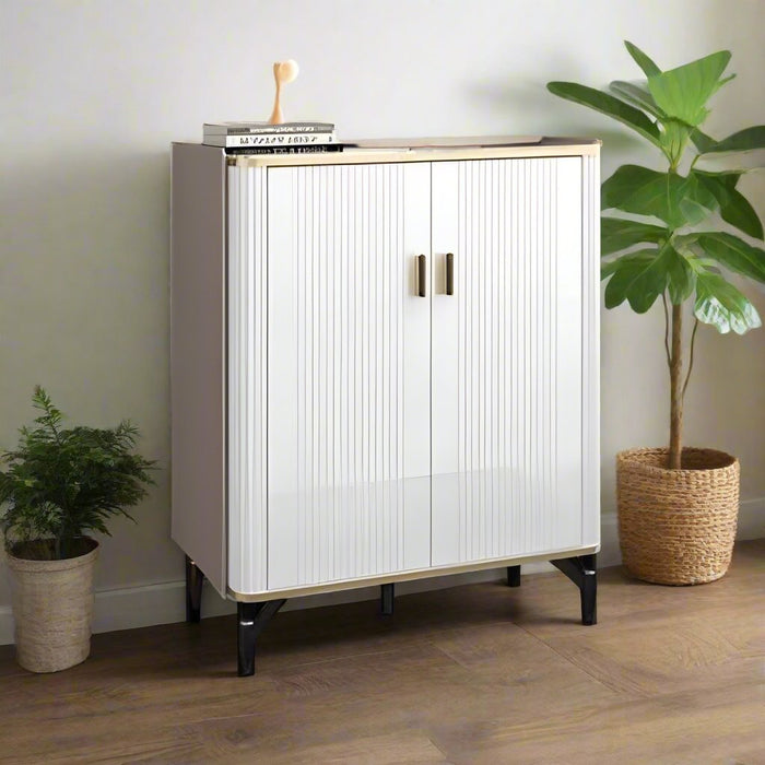Amarelle 2 Door Shoe Cabinet, ASSEMBLED