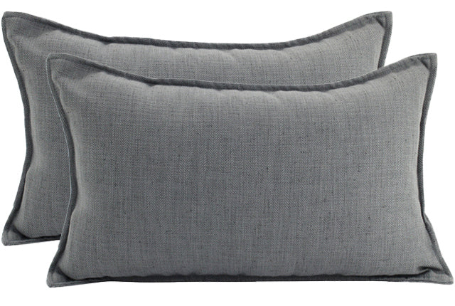 Dark Grey Linen Cushion