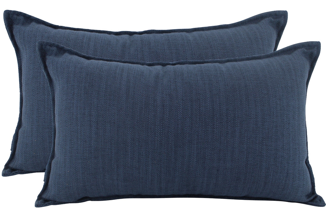 Navy Linen Cushion