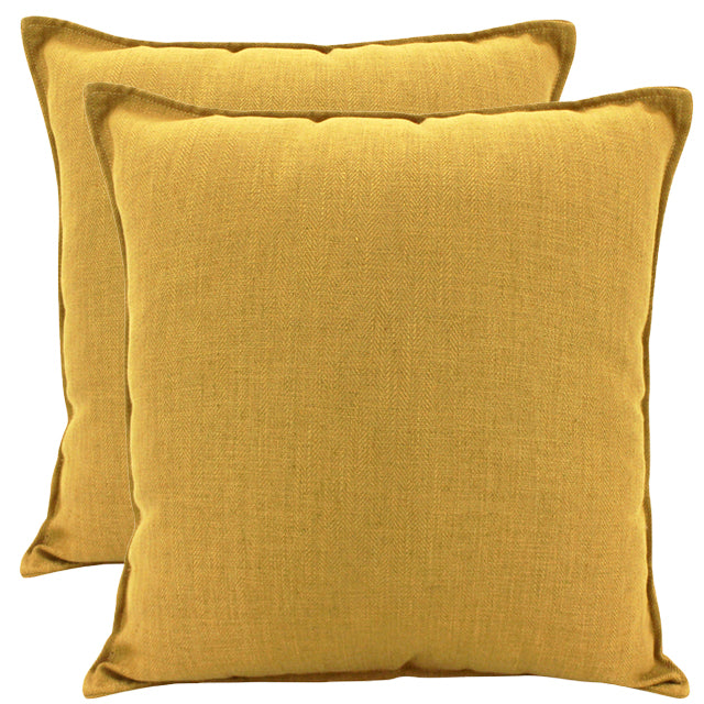 Mustard Linen Cushion